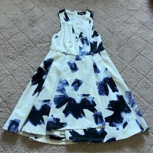 Lulu's Floral Fit &‎ Flare Dress Preppy Party Prom Graduation Coquette Size S